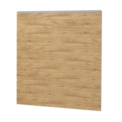 Sichtschutzzaun Kunststoff Bausatz Basicline Desert Oak Silbergrau