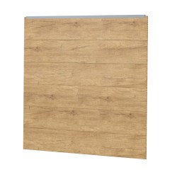 Sichtschutzzaun Kunststoff Bausatz Basicline XL Desert Oak Silbergrau