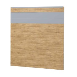 Sichtschutzzaun Kunststoff Bausatz Basicline Desert Oak Silbergrau