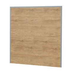 Sichtschutz Ecoline Kunststoff 180cm dicht Silbergrau-Desert Oak XL