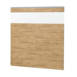 Sichtschutzzaun Kunststoff Bausatz Basicline Desert Oak Silbergrau Acryl