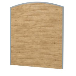 Sichtschutz Ecoline Kunststoff 180cm dicht Silbergrau-Desert Oak