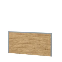 Sichtschutz Ecoline Kunststoff 75cm halbhoch Silbergau-Desert Oak